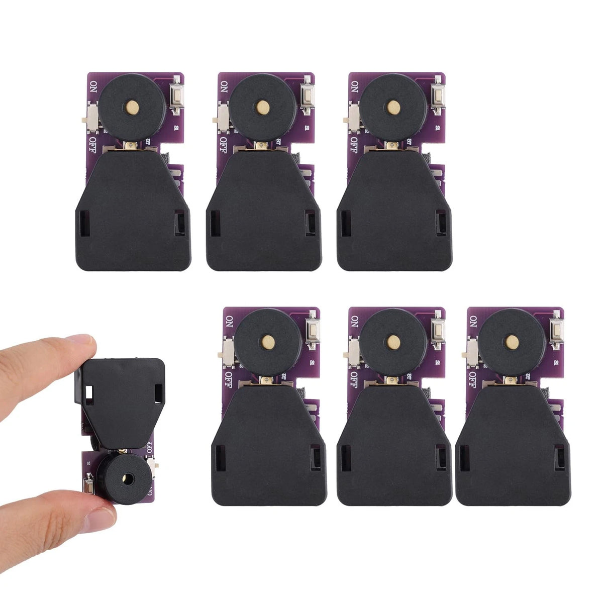 6X Cricket Noise Maker Prank - Metal & Soft Rubber, Purple