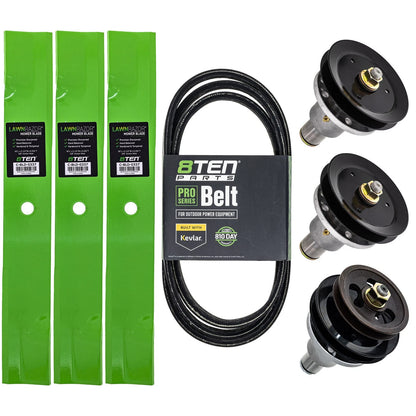 8TEN Blade Spindle Belt Kit for Exmark Turf Tracer (FMD524, 103-6580-S, 103-2508)