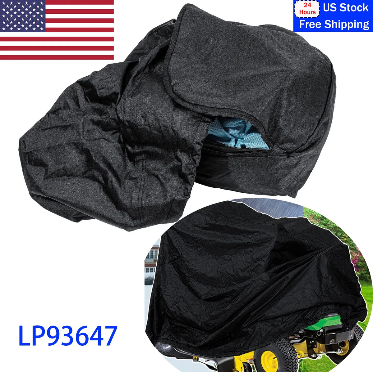 Deluxe Riding Lawn Mower Cover for John Deere (Large, Waterproof)