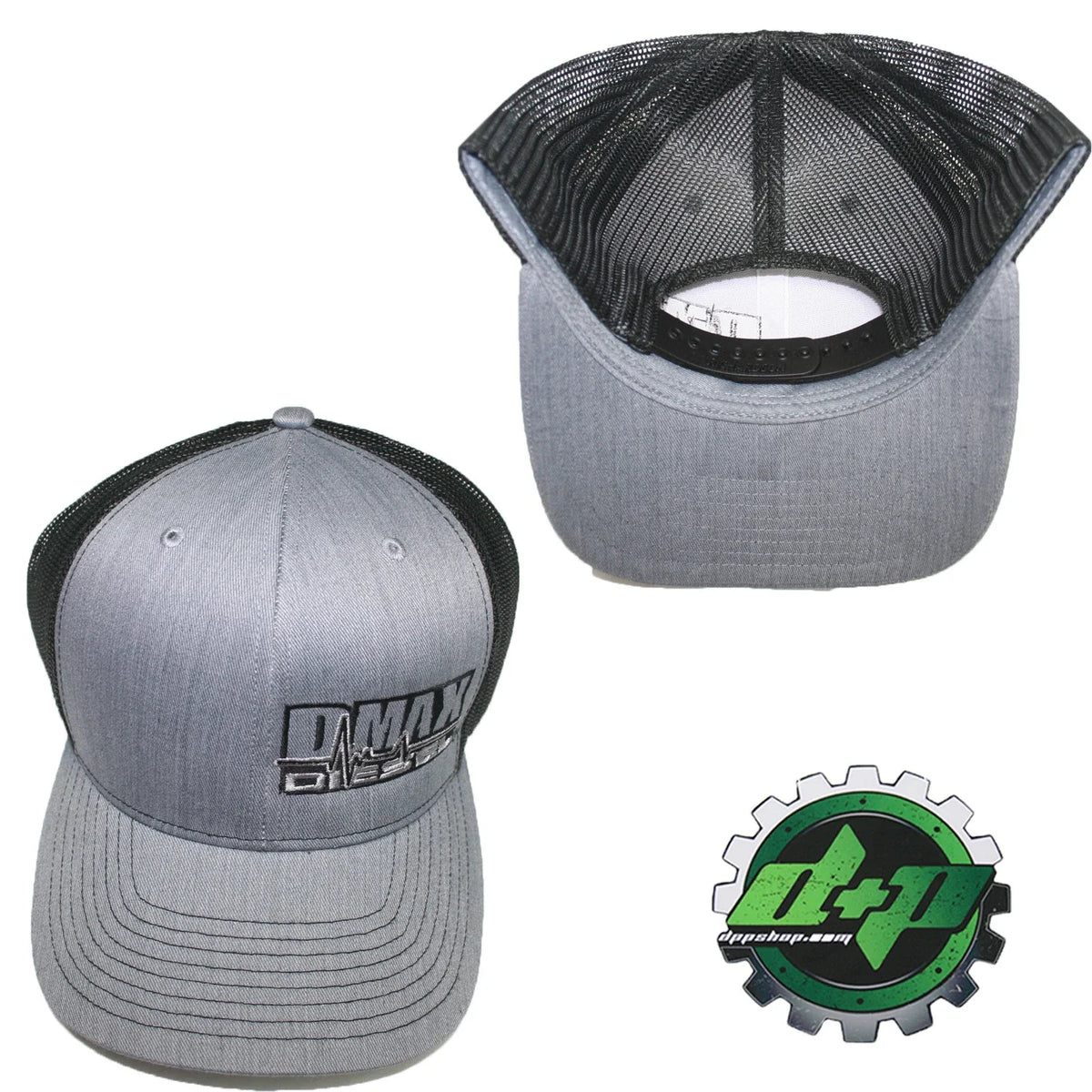 Duramax Diesel Trucker Hat for Richardson Trucks (Black Mesh Snapback)