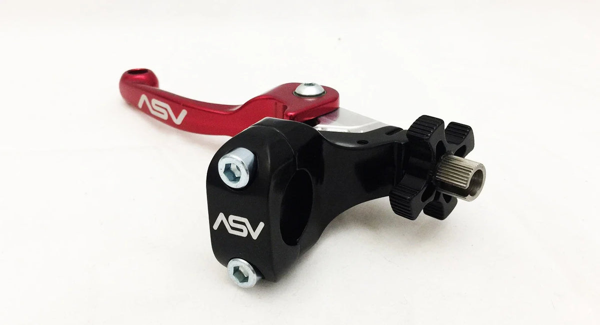 Set of 2 ASV F3 Red Front Brake Clutch Perch Levers for Honda TRX 450R (2006–Present)