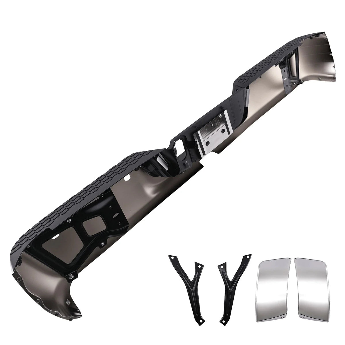 Chrome Rear Bumper for Ram 2500 3500 (2013–2018) 68049769AA Steel Bolt-On w/ Sensor