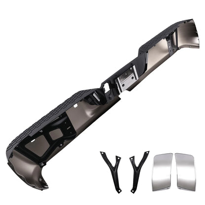 Chrome Rear Bumper for Ram 2500 3500 (2013–2018) 68049769AA Steel Bolt-On w/ Sensor