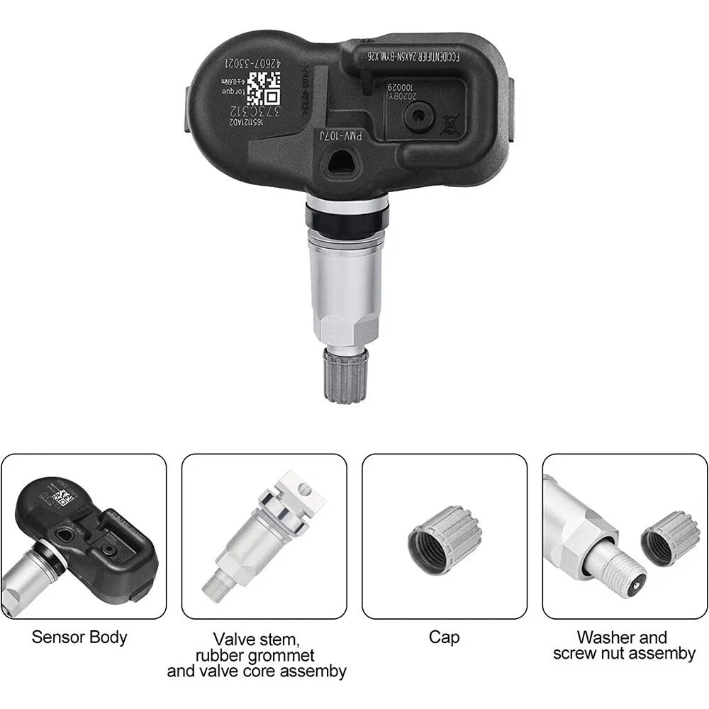 Set of 4 TPMS Tire Pressure Sensors for Toyota Avalon (2007–2012) 42607-06011