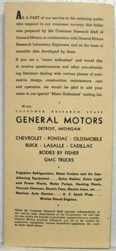 Set of 4 Automotive Finishes Sales Folder for General Motors (1936)