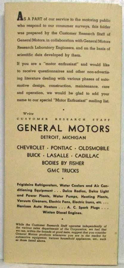 Set of 4 Automotive Finishes Sales Folder for General Motors (1936)