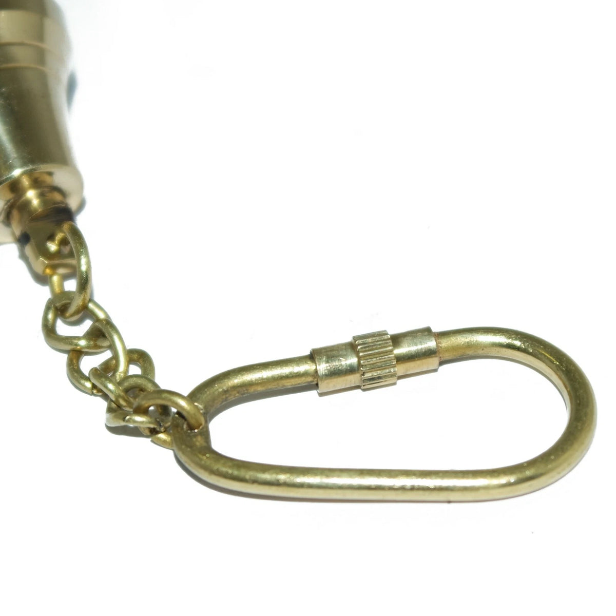 Bell Shape Brass Nautical Key Ring Keychain for Home Office