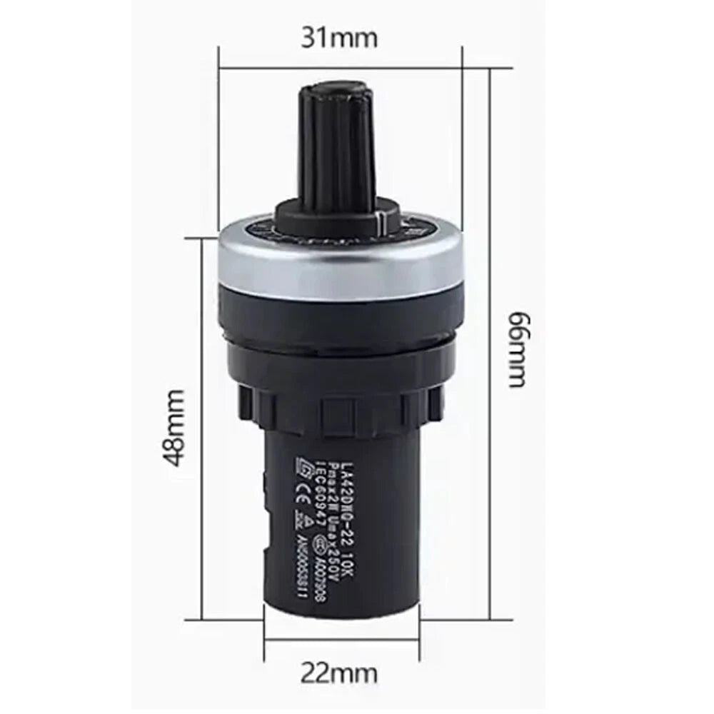 22mm Panel Mount Potentiometer for Various Applications (5K/10K Ohm)