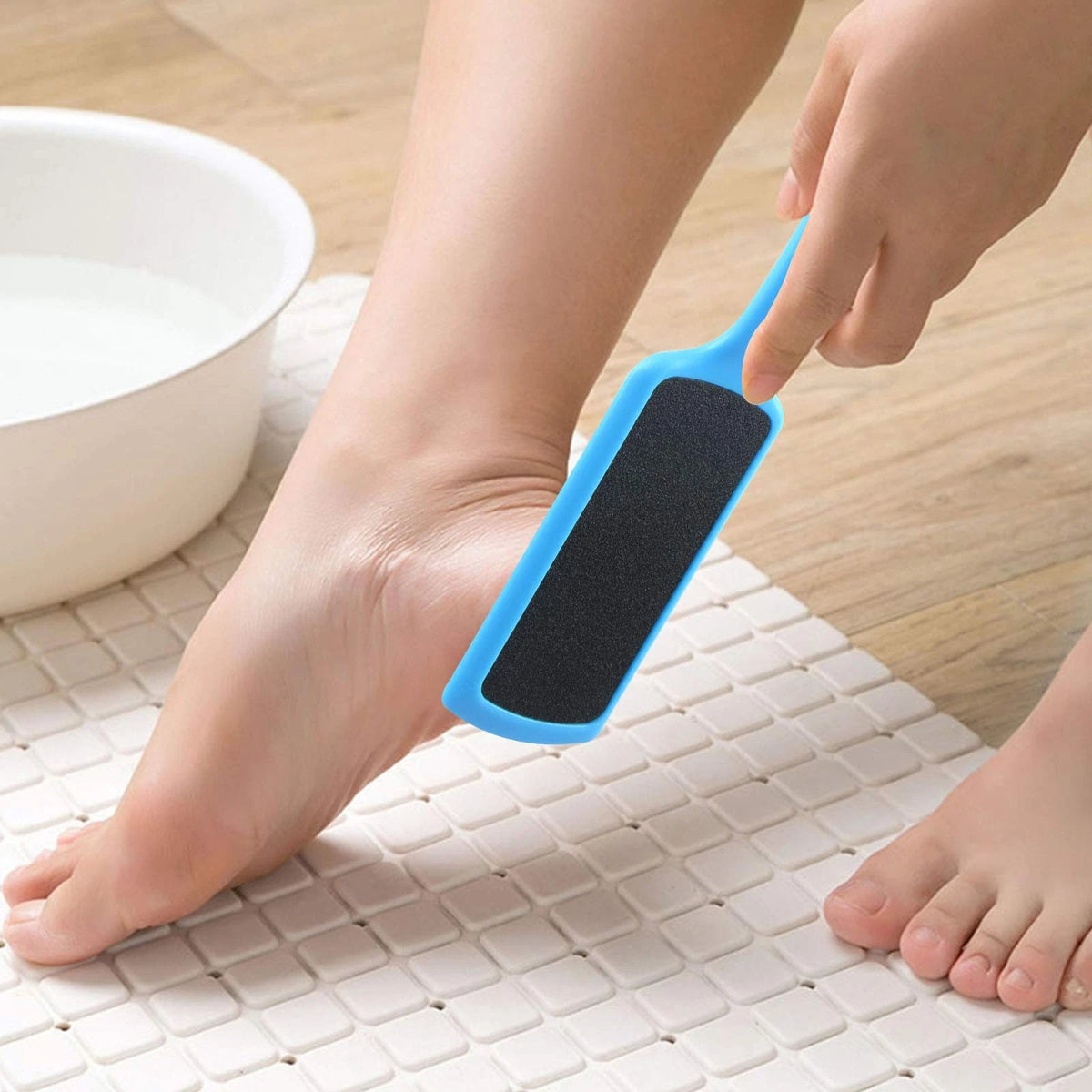 3X Pedicure Foot Files for Universal Use (1 Count Each) - Blue, White, Pink