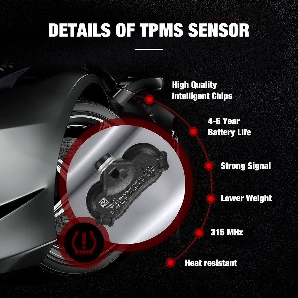 TPMS Tire Pressure Sensor for 2008-2012 Honda Accord (2.4L, 3.5L)