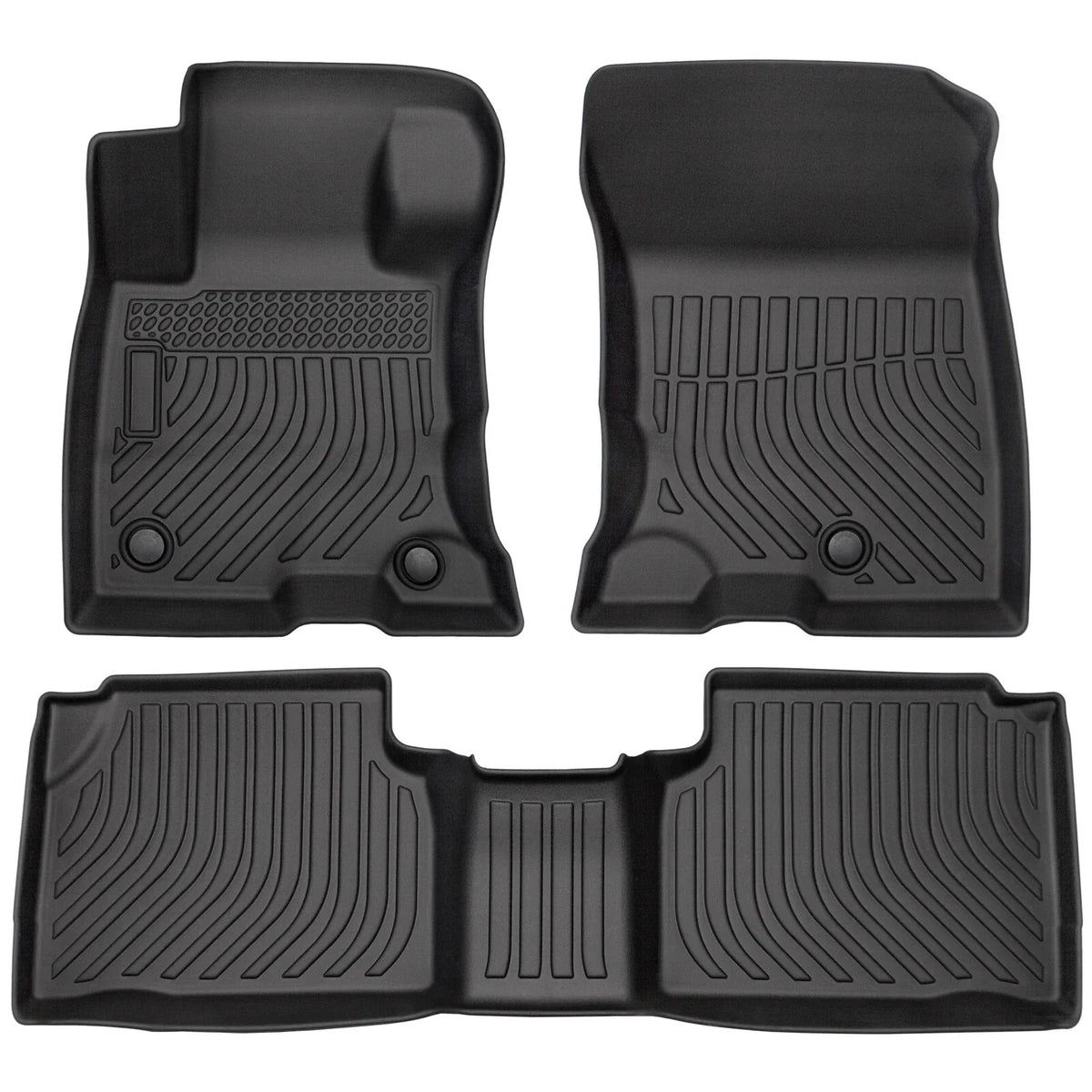 Set of 2 TPE Rubber All Weather Floor Mats for Ford Escape (2020–2024)
