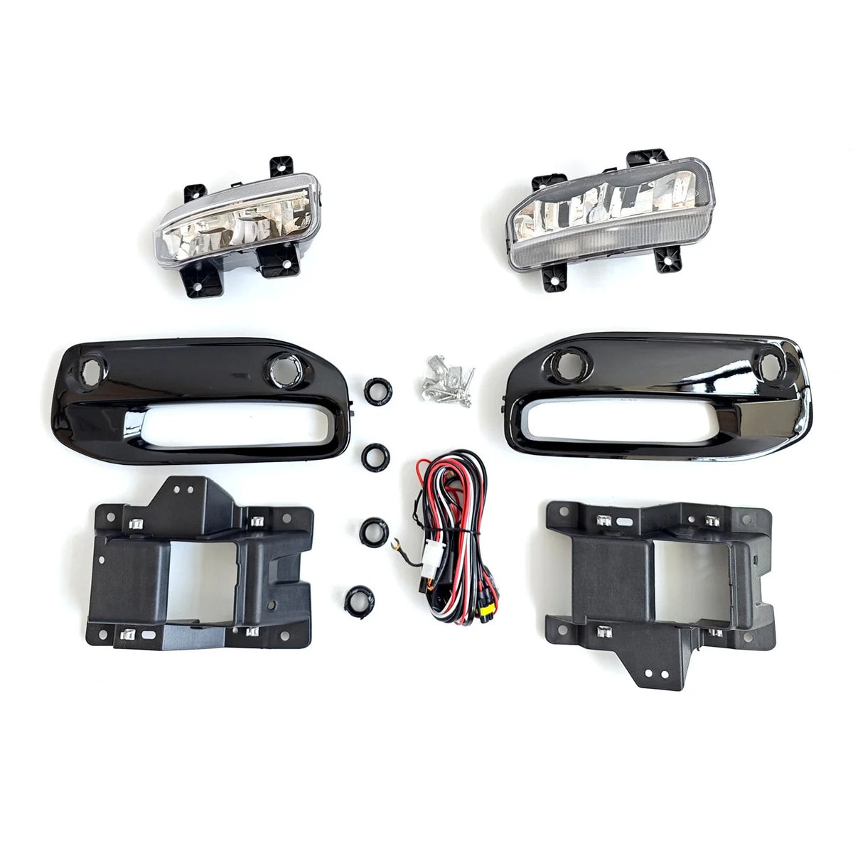 LED Fog Light Lamp Kit with Bracket & Wires for Dodge Ram 2500 3500 (2019–2024)