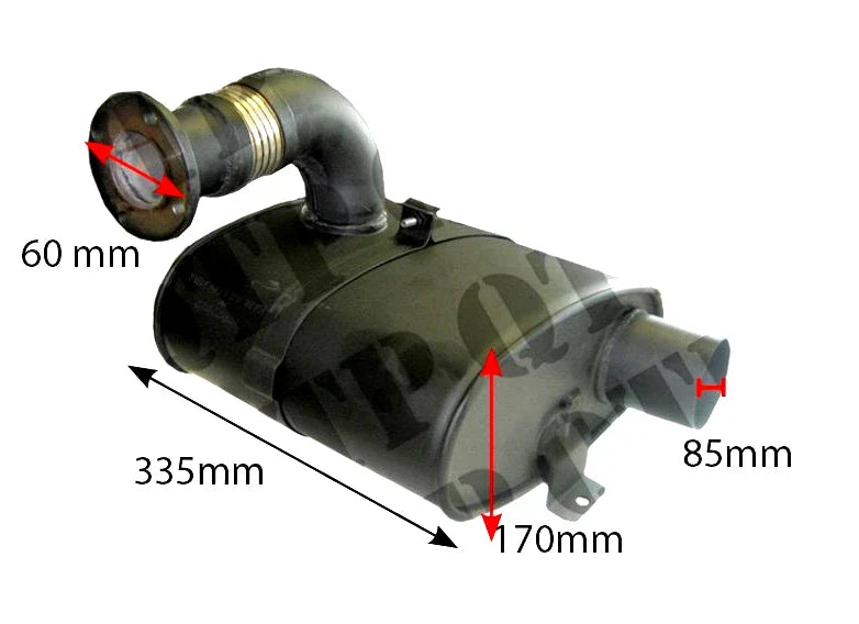 Underhood Silencer for New Holland TM120 TM130 TM140 TM155 (1999–2007)