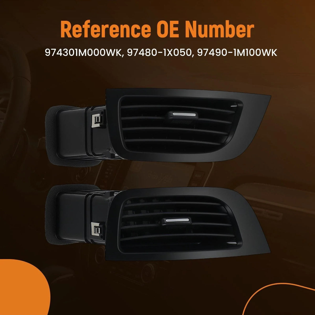A/C Dashboard Air Vent for Kia Forte Cerato (2008–2013) 974901M100WK
