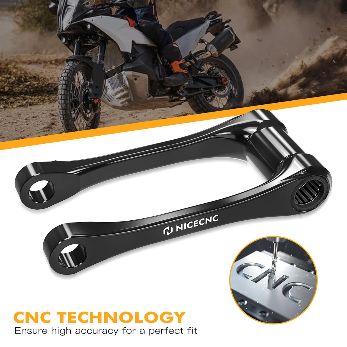 Rear Suspension Lowering Link for KTM 125 250 300 350 450 XC XCF SX SXF (2023–2024)