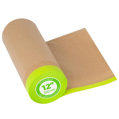 12" Pre-Taped Masking Paper for Painting - 1 Roll