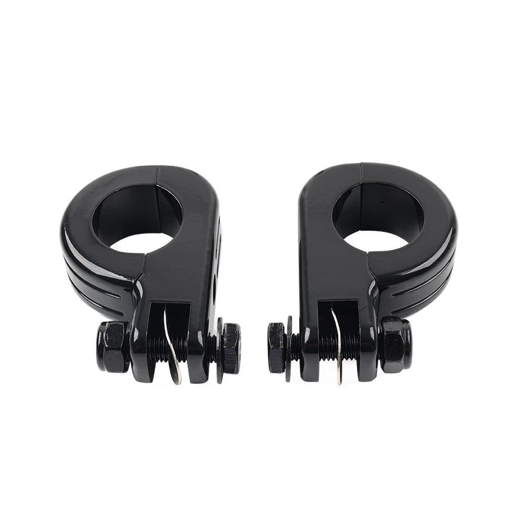 Foot Peg Mount Clamp Bracket for Harley 1 1/4" Highway Engine Crash Bar