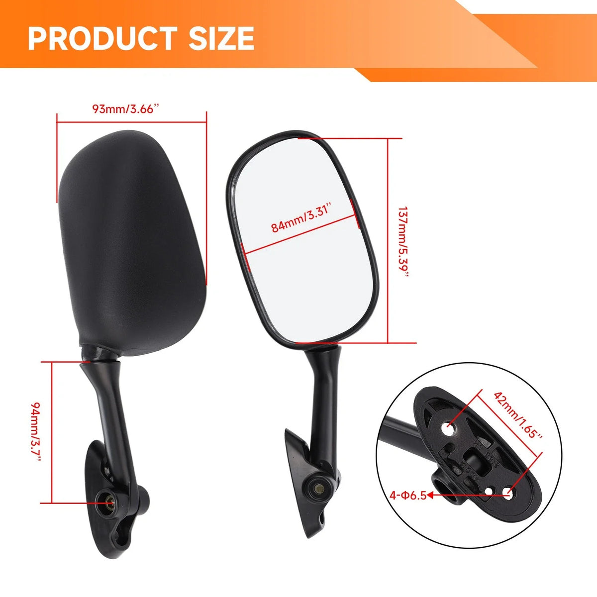 Rear View Mirrors for Suzuki GSXR1000 GSXR750 (2003–2005)