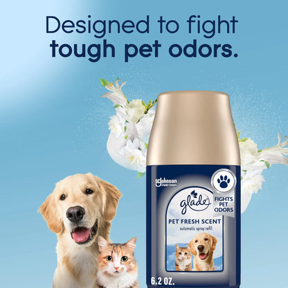 2X Glade Automatic Spray Refill for Pet Fresh Scent (6.2 Ounce)