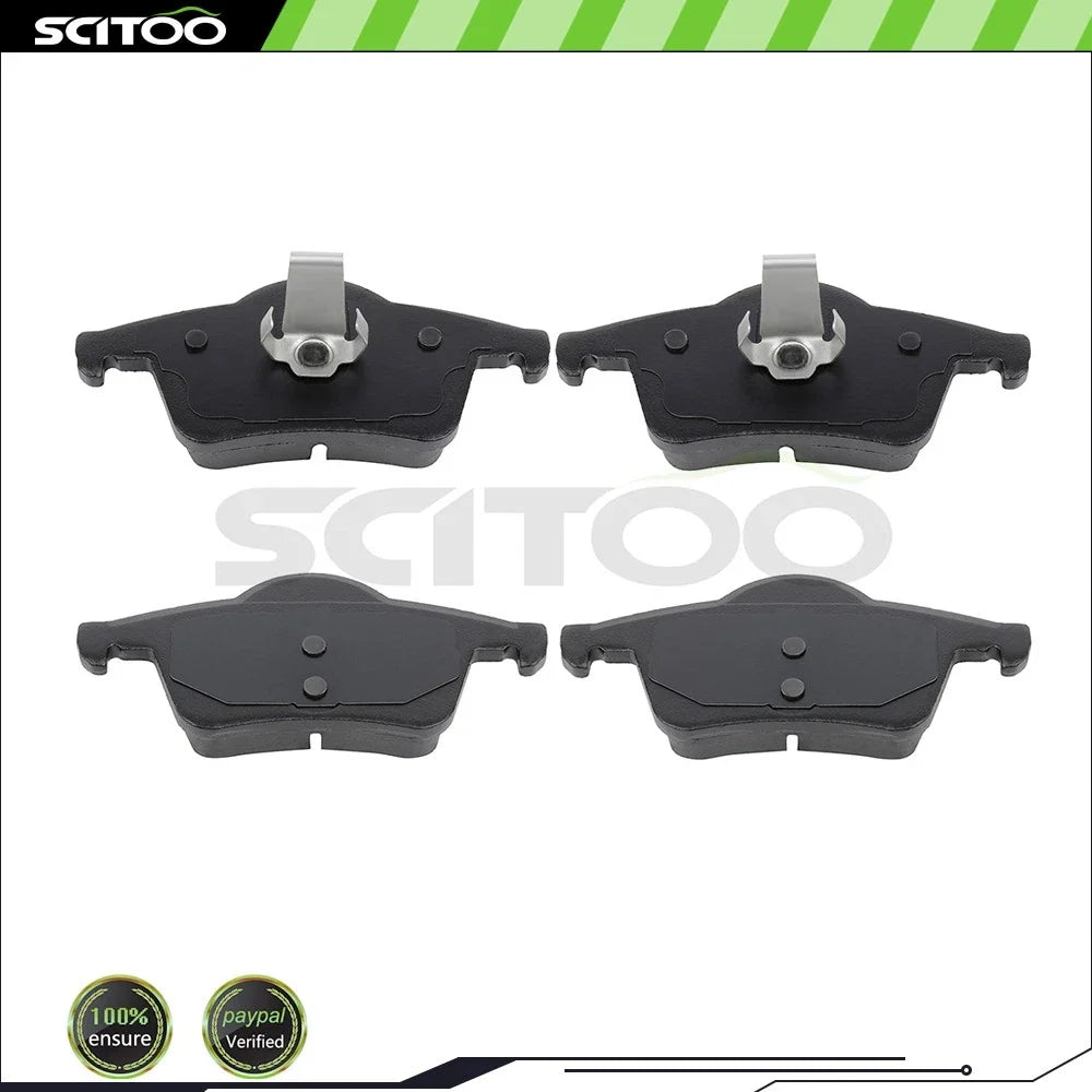 Rear Brake Low Dust Metallic Pads for Volvo S80 (1999–2006), XC70 (2000–2007)