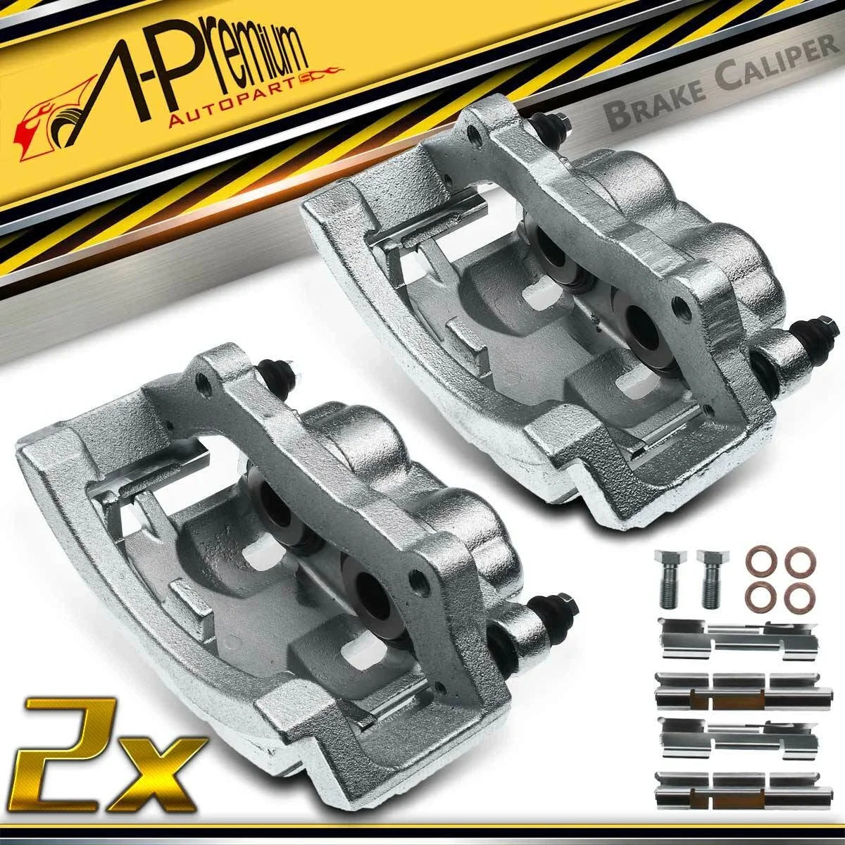 Pair Rear Brake Calipers for Dodge Ram 1500 (2006–2008) 2500 (2003–2008)