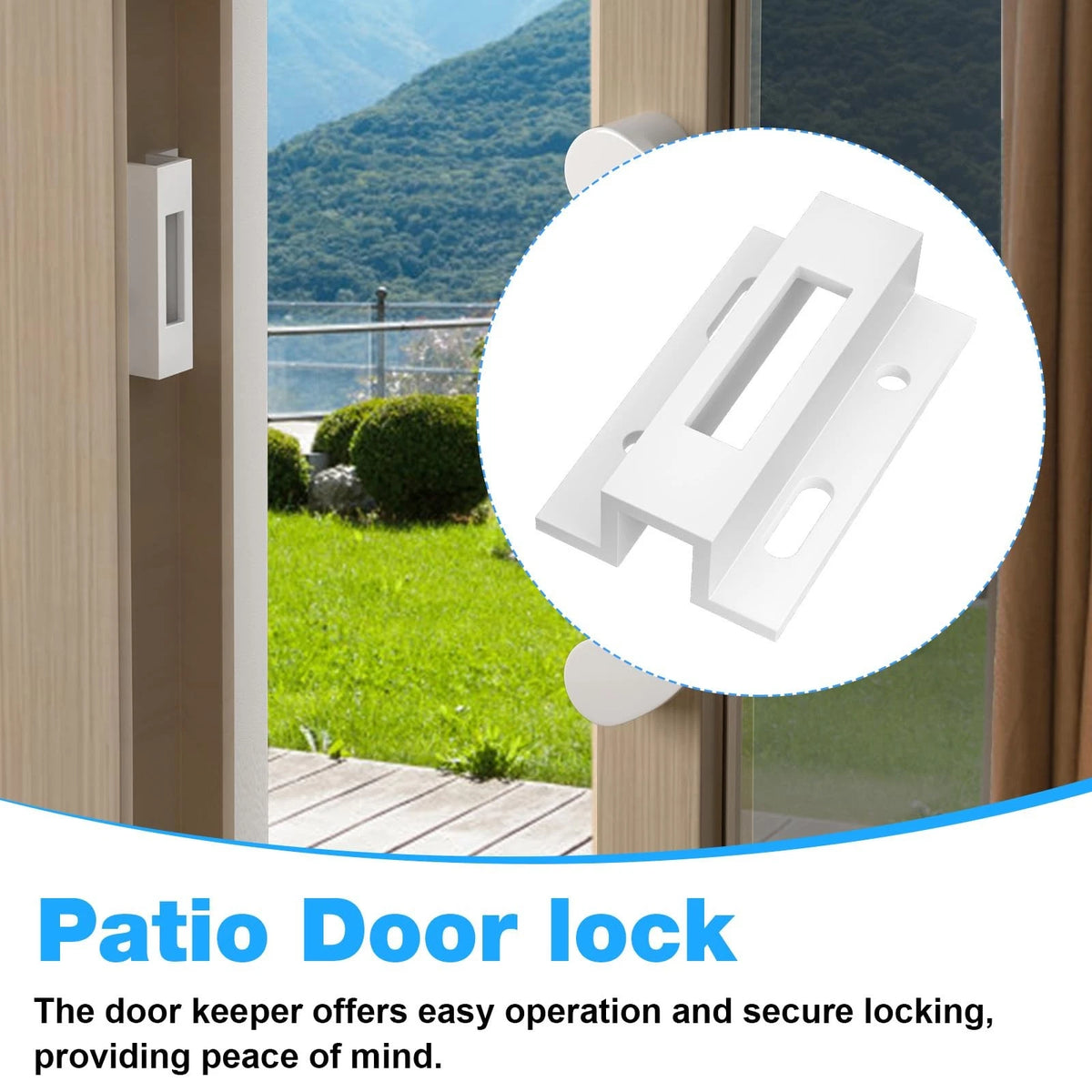 Sliding Door Keeper Hook Latch for Pella Micron 1200