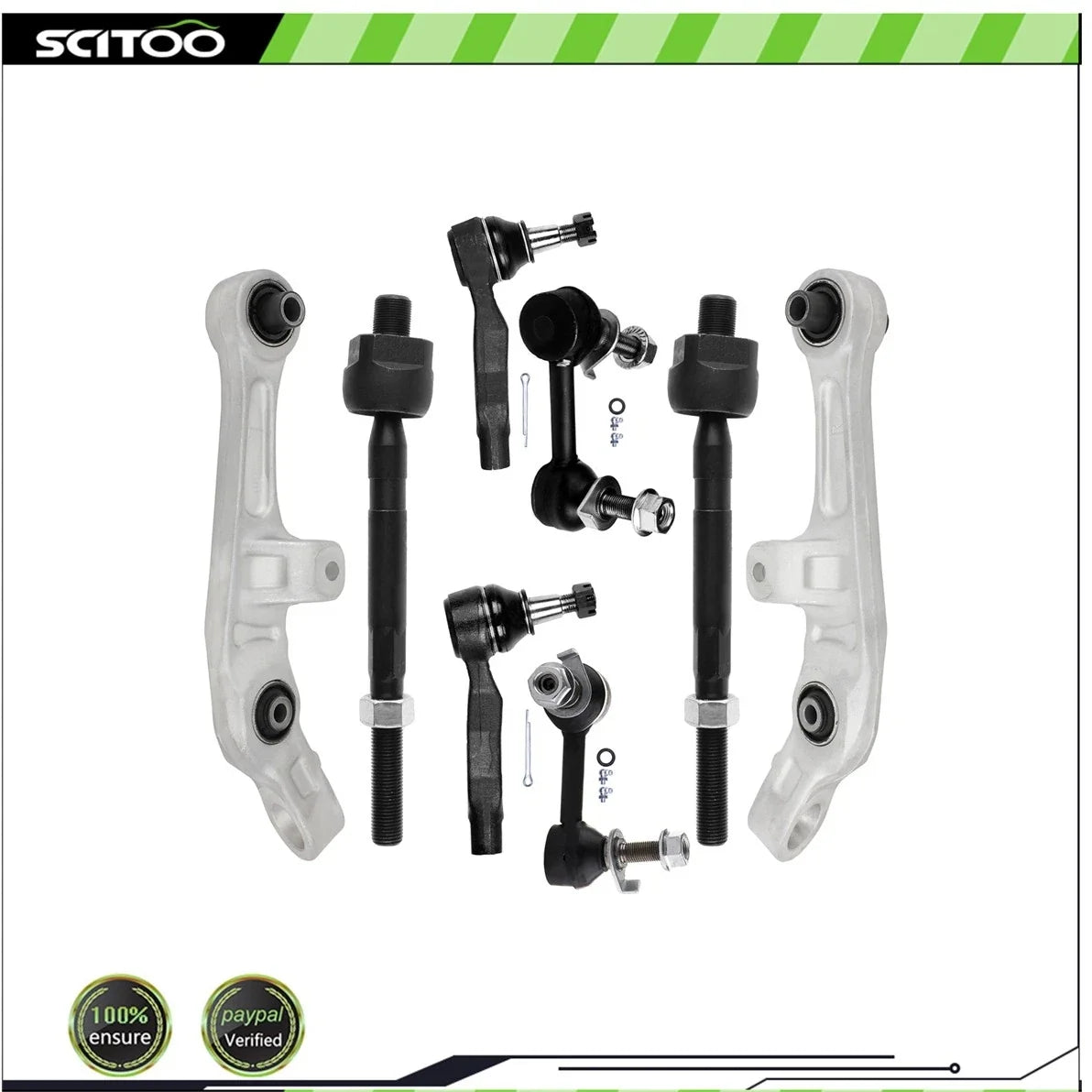 Set of 8 Front Lower Control Arm Tie Rods for Infiniti G35 (2003–2007)