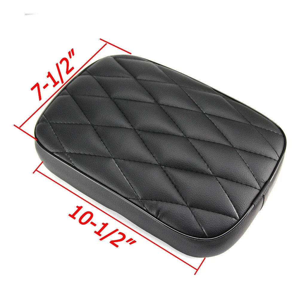 Rear Fender Passenger Pillion Pad Seat for Harley Dyna (6 Suction Cups)