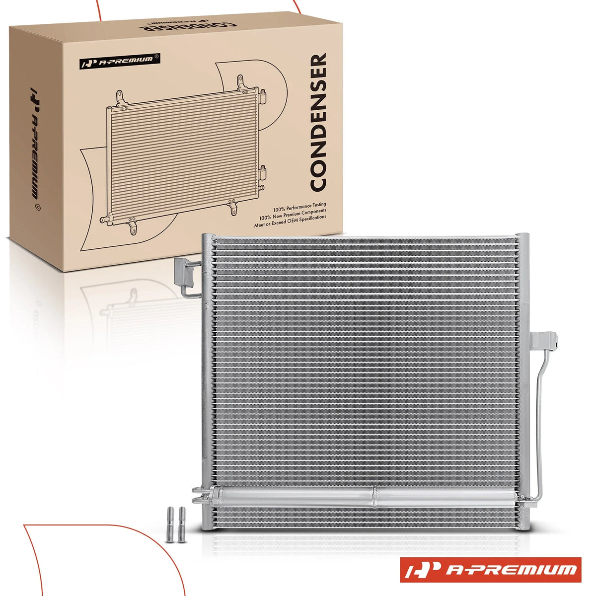 A/C Condenser with Bracket & Receiver Drier for Mercedes-Benz X166 (2013–2019)