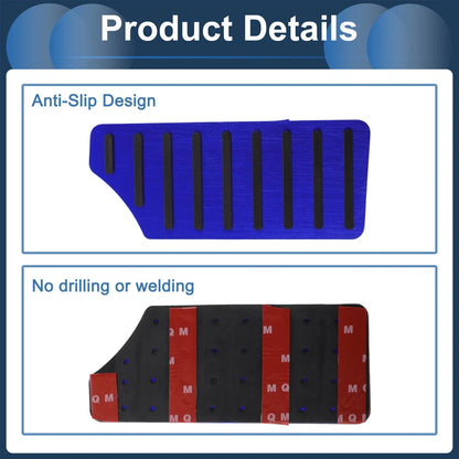 Footrest Pedal Cover for Honda Civic (2016–2024) Aluminum Alloy Blue