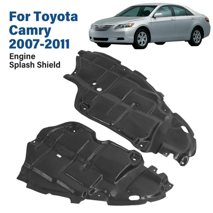 Set of 2 Front Engine Splash Shield Guard Panels for Toyota Camry (2007–2011)