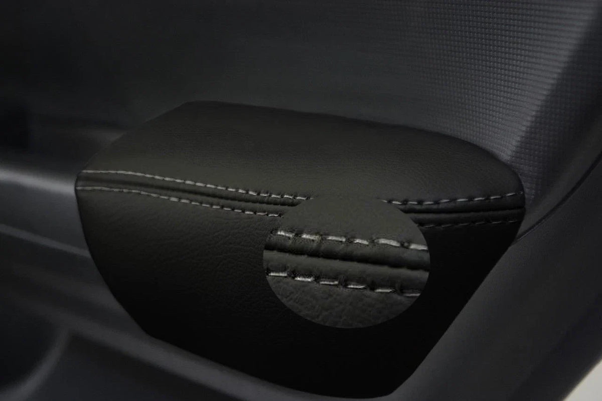 Rear Door Armrest Vinyl Cover for Honda Civic Sedan (2012–2015) Gray Stitch