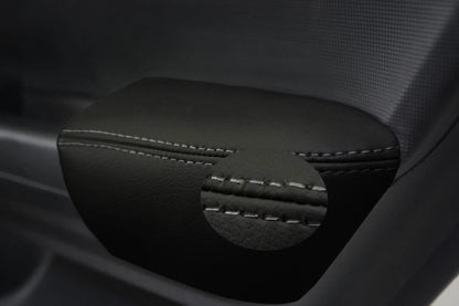 Rear Door Armrest Vinyl Cover for Honda Civic Sedan (2012–2015) Gray Stitch
