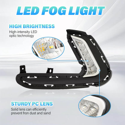 LED Fog Lights for Hyundai Elantra 4DR Sedan (2016–2018)