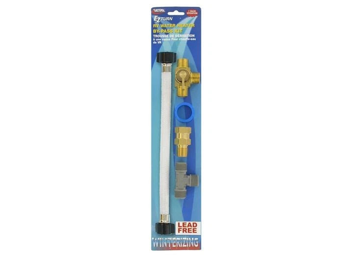EZ Turn Lead-Free RV Water Heater By-Pass Kit for RV (10 Gal)