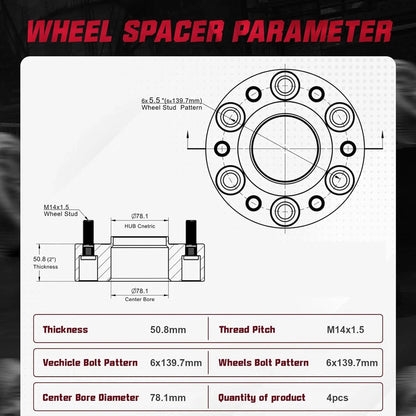 Wheel Spacers for Chevy Suburban (2021–2021)