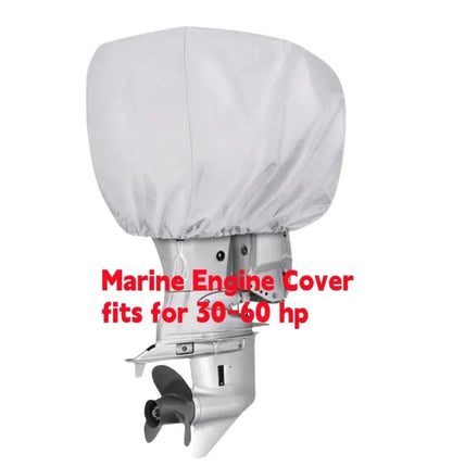 Outboard Motor Engine Cover for Universal 30-60 HP (Silver)