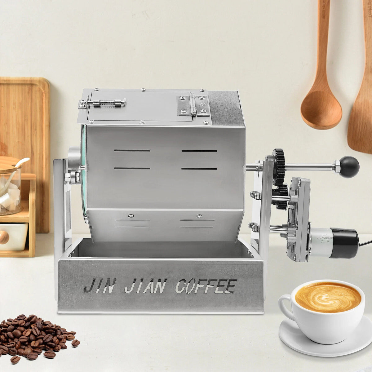 Electric Coffee Beans Roaster Machine for Commercial Use (300-1200g)