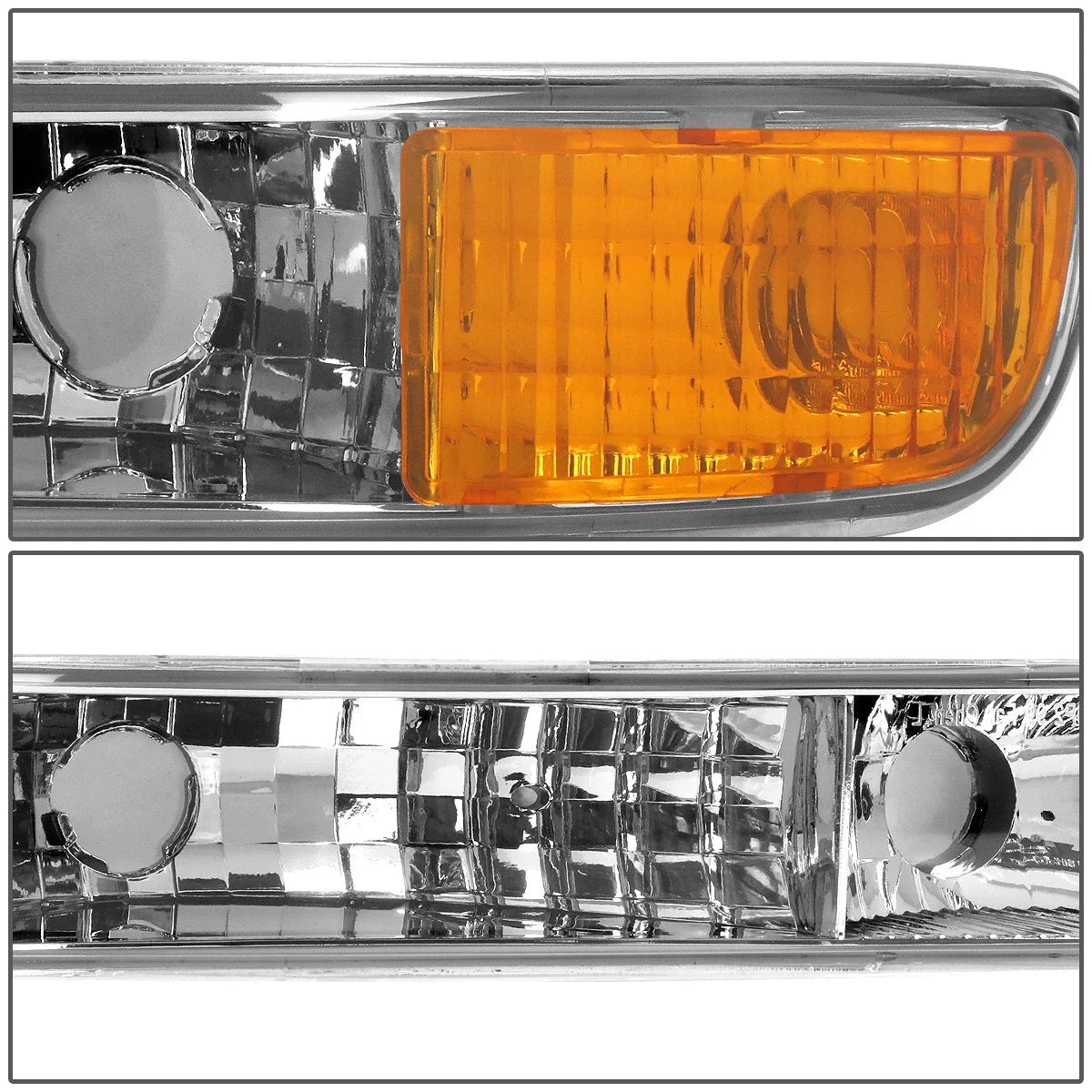 Chrome Housing Amber Corner Headlight for GMC Sierra/Yukon (1999–2007)