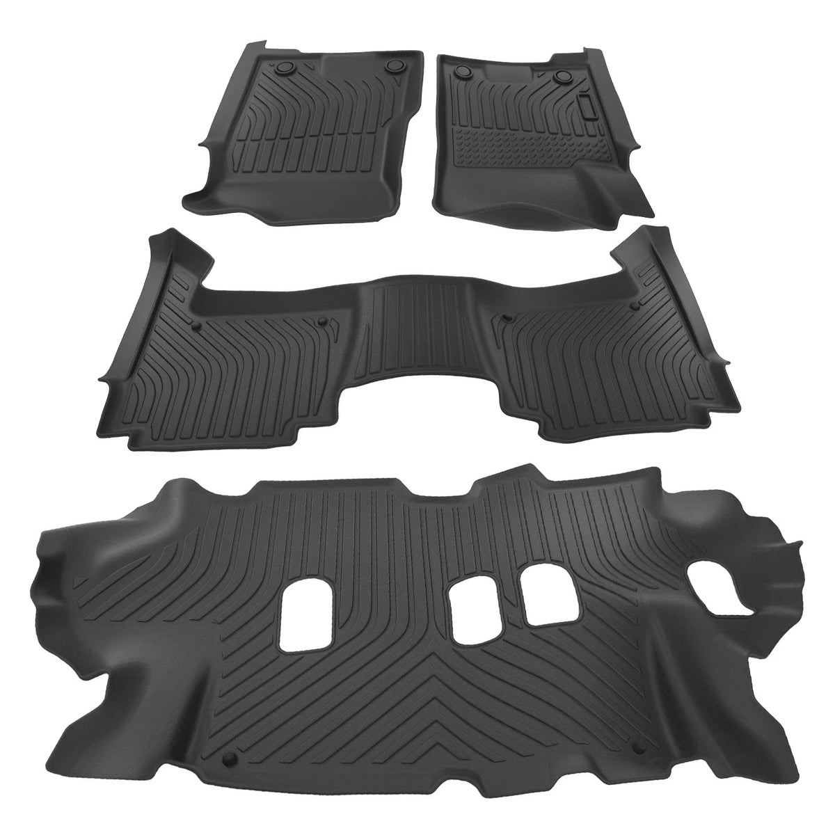 Set of 4 All-Weather TPE Floor Mats for Nissan Armada (2019–2022)