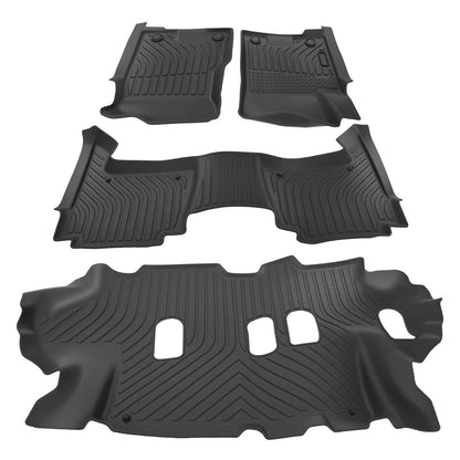 Set of 4 All-Weather TPE Floor Mats for Nissan Armada (2019–2022)