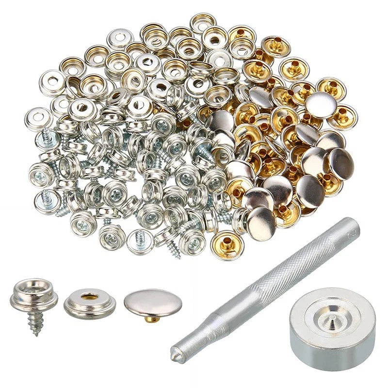 Canvas Snap Fasteners for Marine Car Hoods Cover (Fast Leathers)