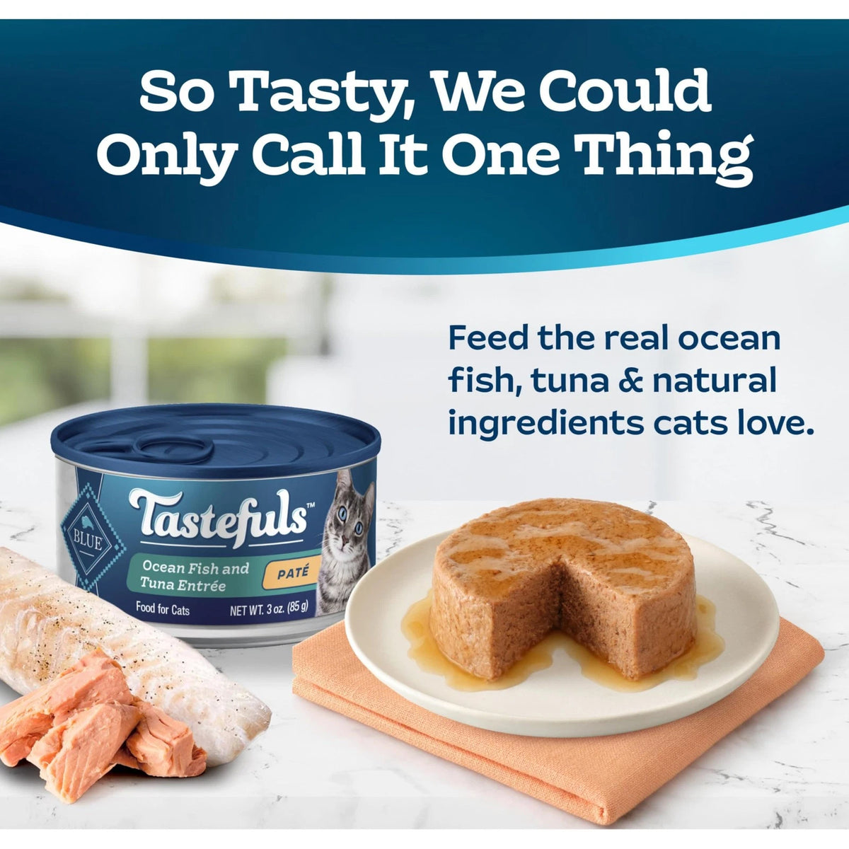 Pack of 24 Blue Buffalo Tastefuls Wet Cat Food Paté