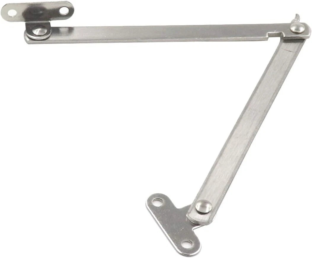 Pack of 6 Folding Support Hinges for Furniture Lid Stay