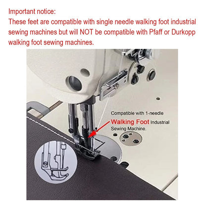 5PCS Walking Foot Set for Juki LU-563, DNU-1541, Singer 111W, Consew 206RB