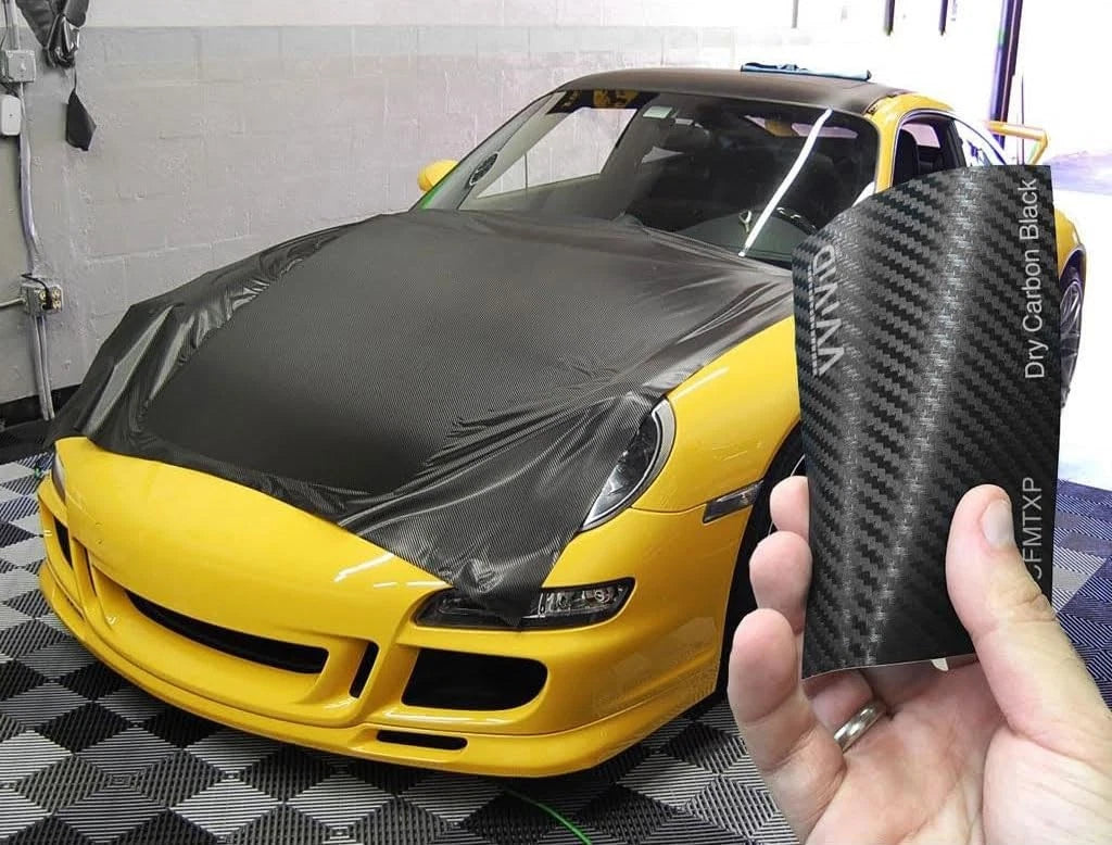 5ft x 25sq ft Black 3D Carbon Fiber Vinyl for Automotive Wrap