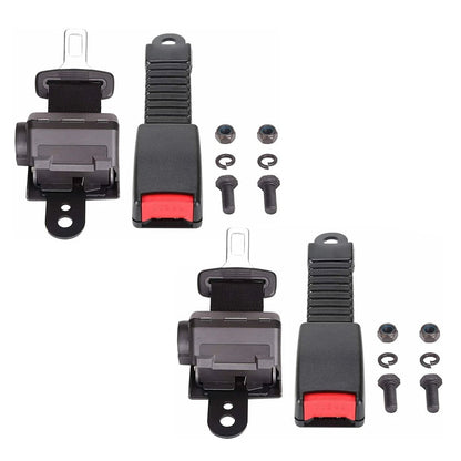 2X Retractable Seat Lap Belts for EZGO/Yamaha/Club Car (BCK99726K)