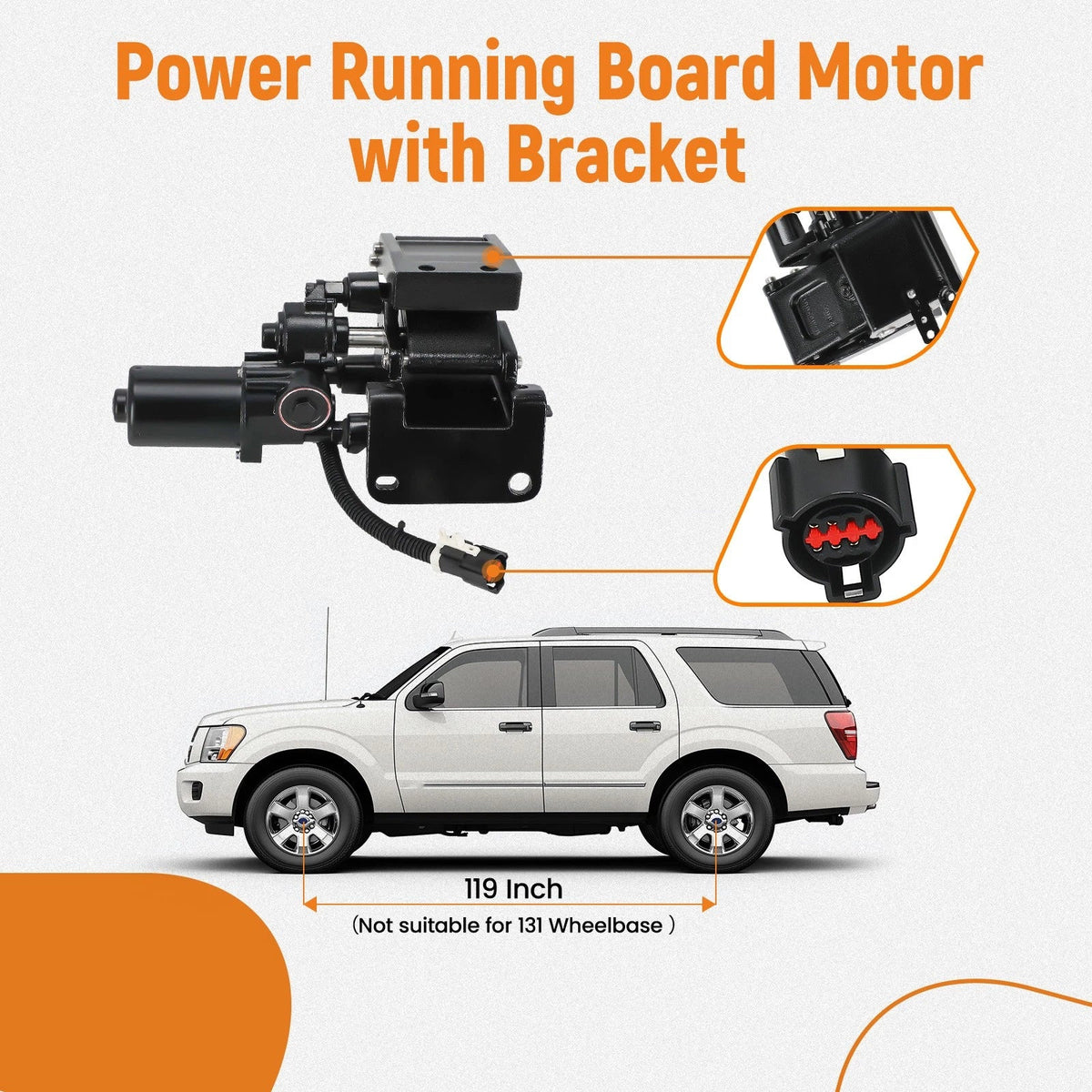 Right Board Motor with Bracket for Lincoln Navigator (2007–2014)