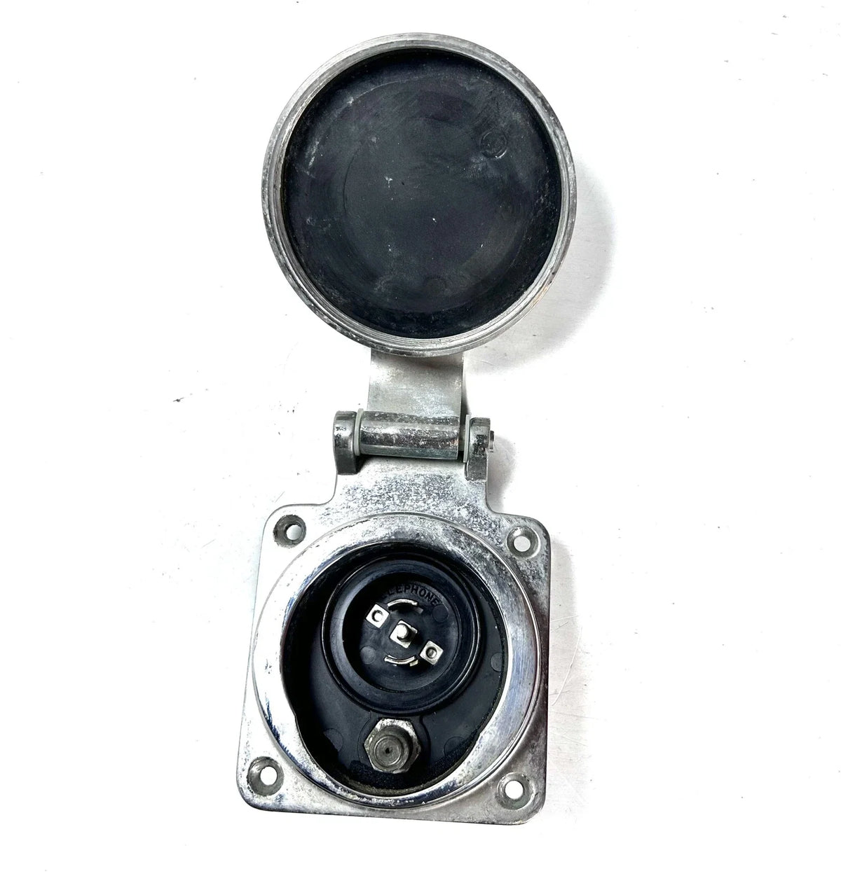 Hubbell HBLPHTVSS Stainless Steel Phone/TV Round Inlet