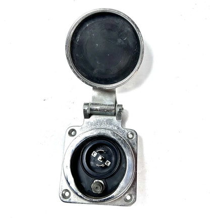 Hubbell HBLPHTVSS Stainless Steel Phone/TV Round Inlet
